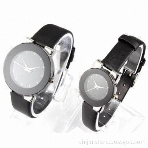 Fashion good-quality leather couples wristwatch